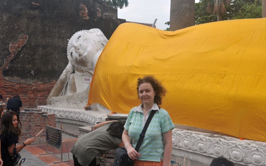 buddha culcat ayutthaya thailanda