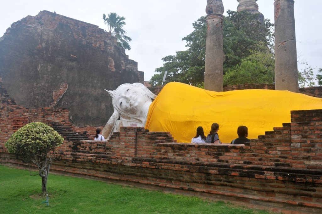 buddha culcat ayutthaya thailanda