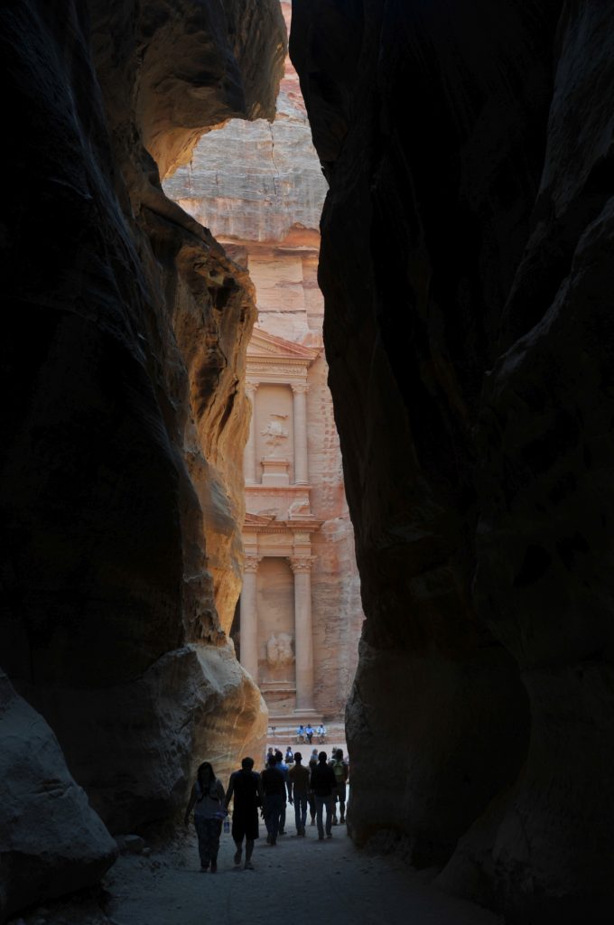 petra obiective turistice iordania Al Khazneh tezaurul