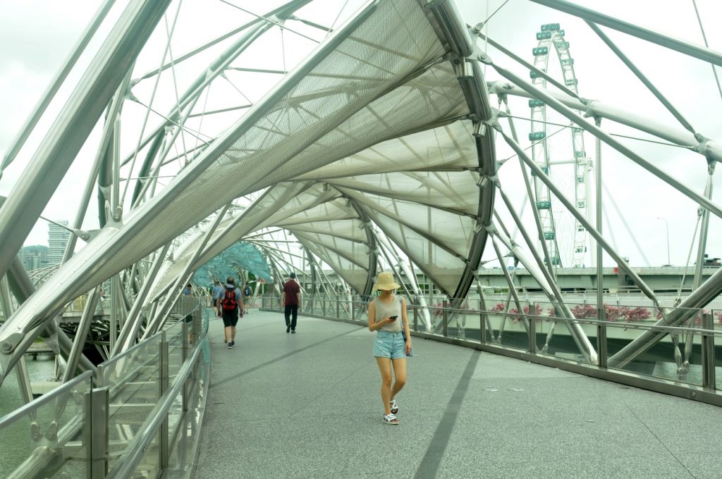 obiective turistice singapore podul helix