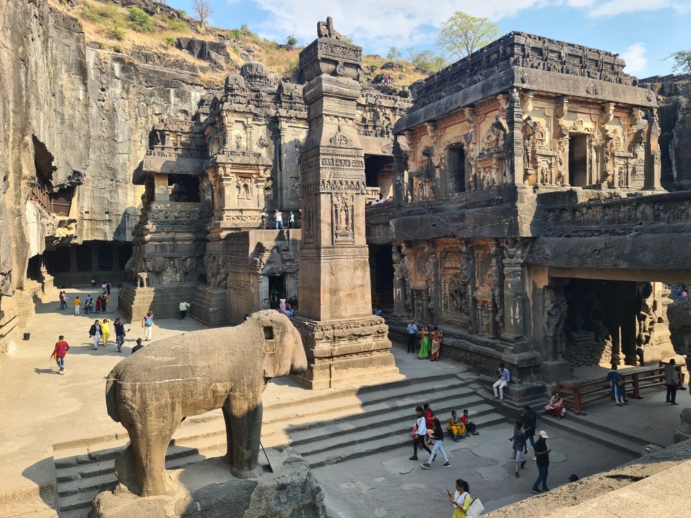 obiective turistice india peșterile ellora templul kailash