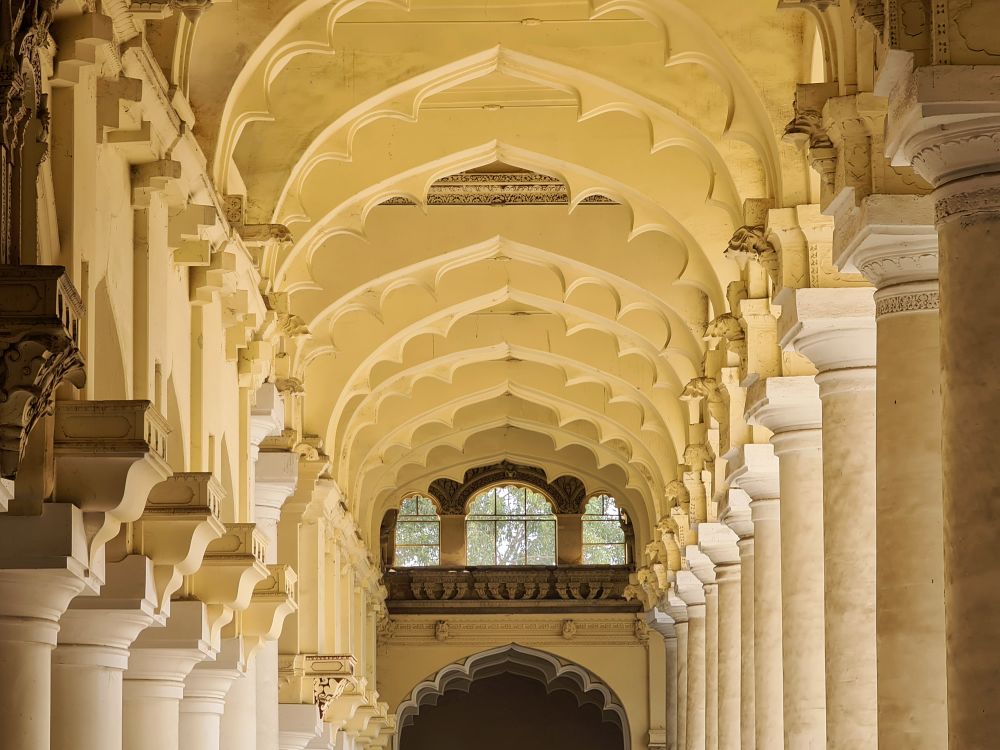 obiective turistice madurai tamil nadu india palatul Thirumalai Nayakkar Mahal