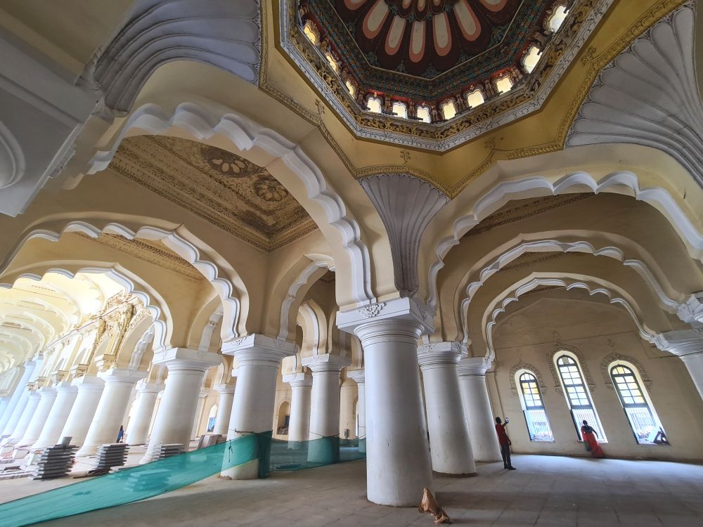 obiective turistice madurai tamil nadu india palatul Thirumalai Nayakkar Mahal