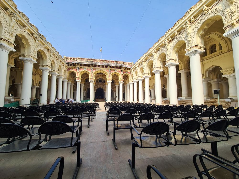 obiective turistice madurai tamil nadu india palatul Thirumalai Nayakkar Mahal